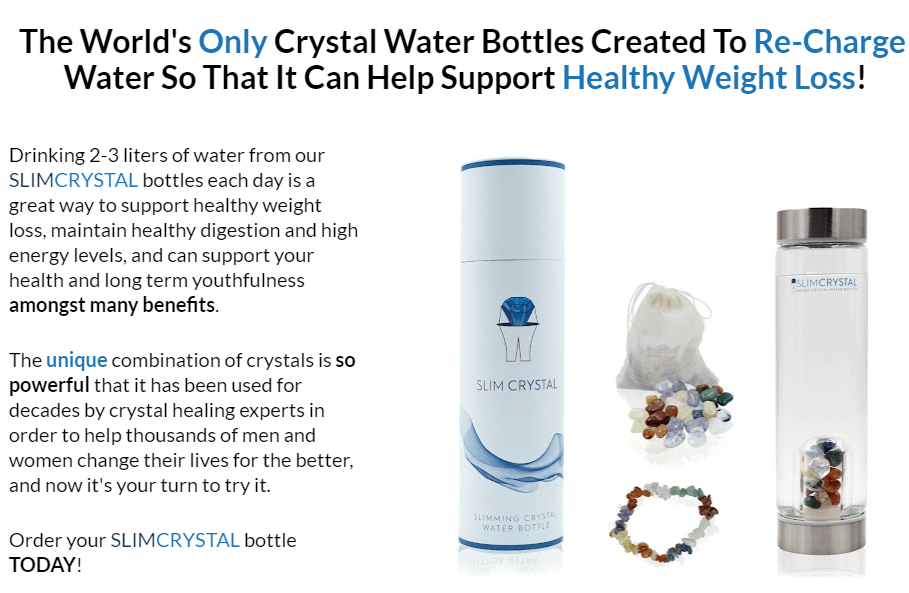 SlimCrystal water bottle pricing