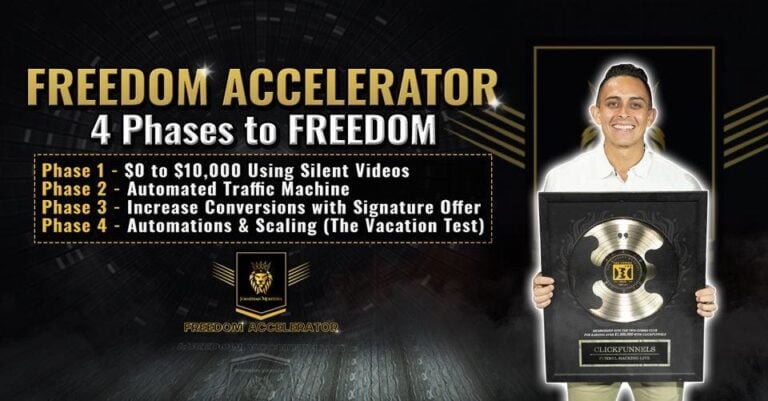 Freedom Accelerator Review: Jonathan Montoya 2026 Results 26 Freedom Accelerator Review