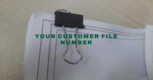 What is My Customer File Number