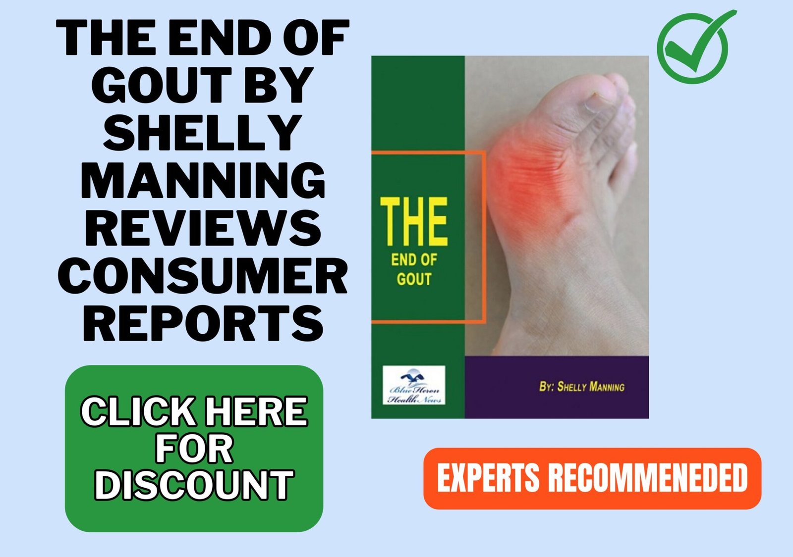 Shelly Manning The End Of Gout The End of Gout by Shelly Manning Reviews (Blue Heron 2024)
