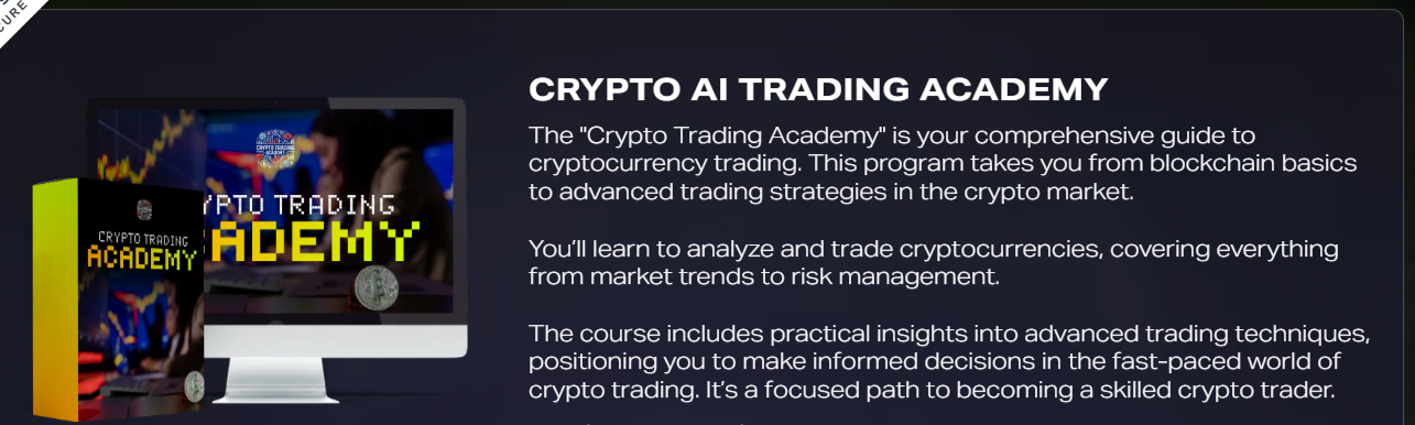 How does The Crypto Ai Trading Academy work.