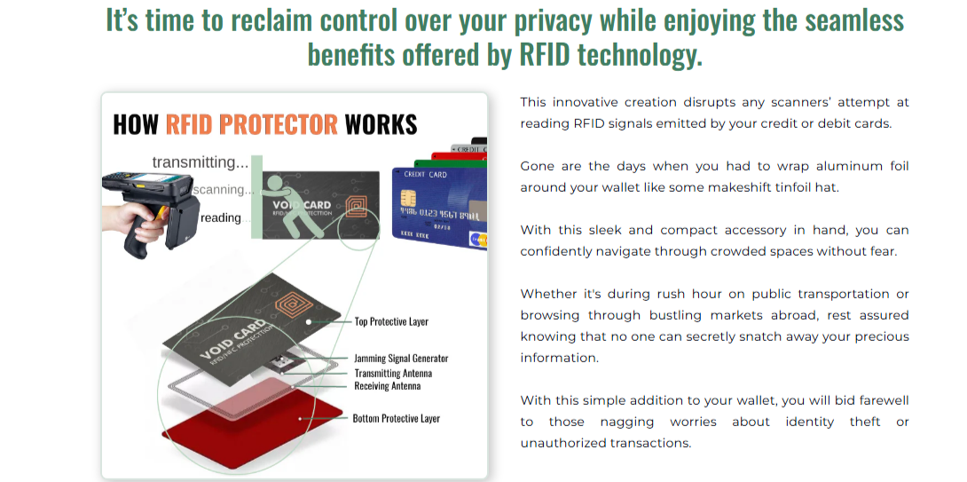How does rfid protector wallet work