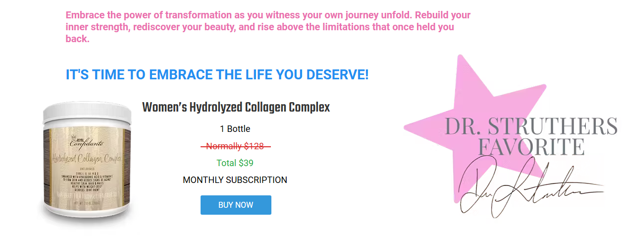 Royal Confidante Hydrolyzed Collagen Complex Customer Review