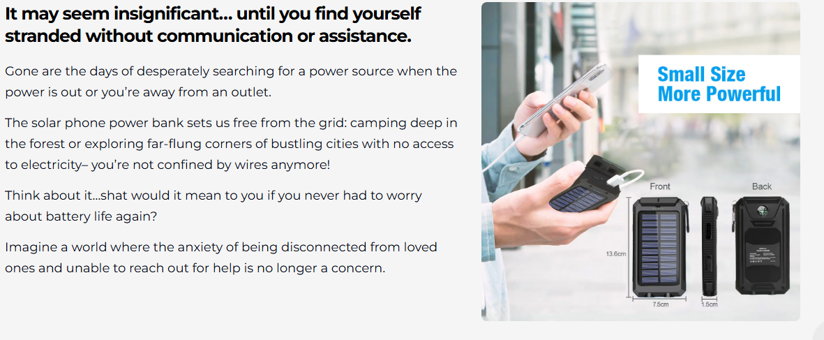 sos solar phone charger benefits