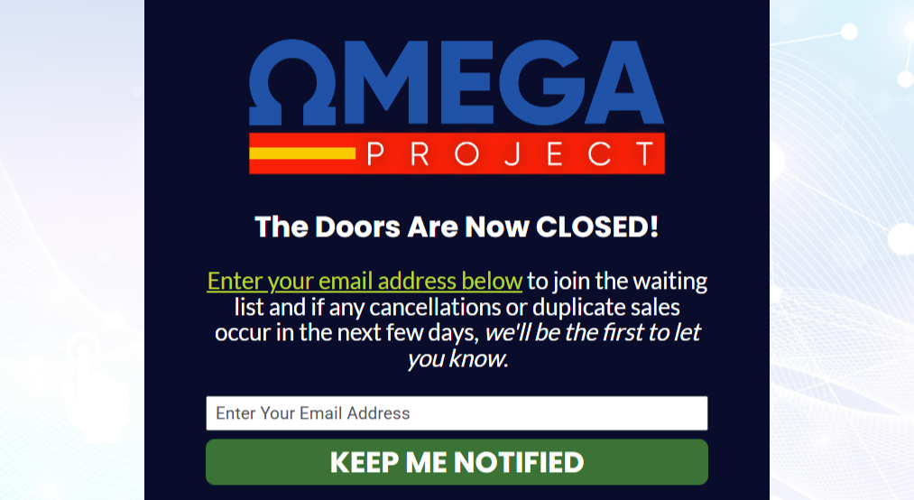 the omega project mentorship join