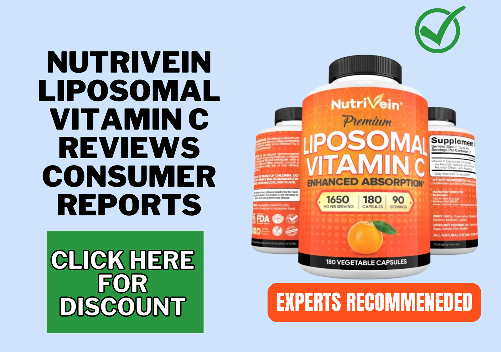 Nutrivein Liposomal Vitamin C reviews consumer reports
