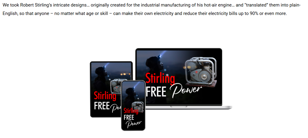 Stirling Free Power reviews