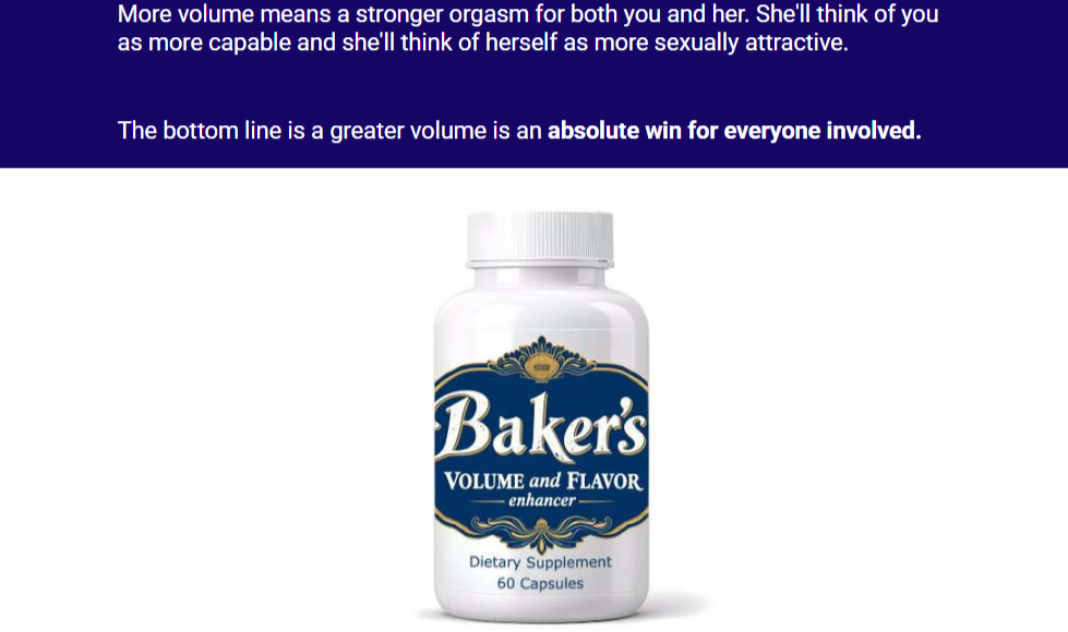 Baker's Mens's Volume Enhancer consumer reports