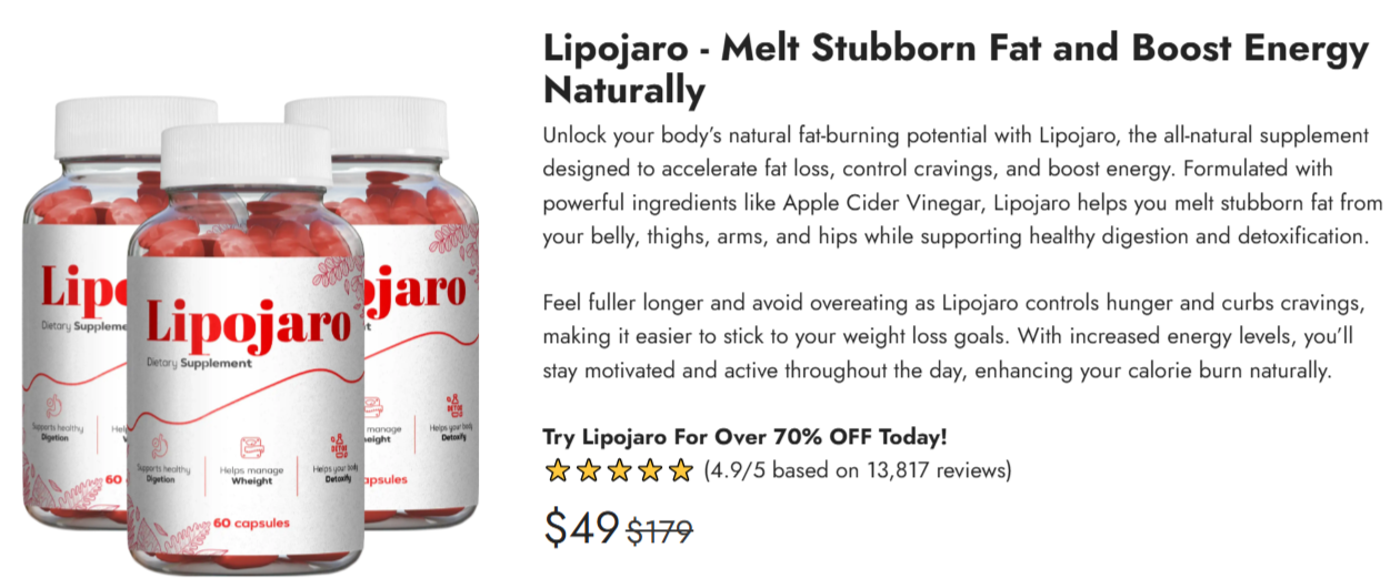 Lipojaro supplement reviews