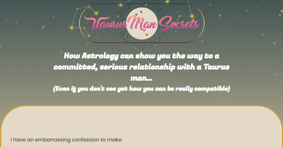 Taurus Man Secrets consumer reports