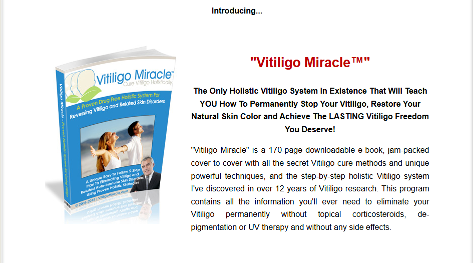 Vitiligo Miracle consumer reports