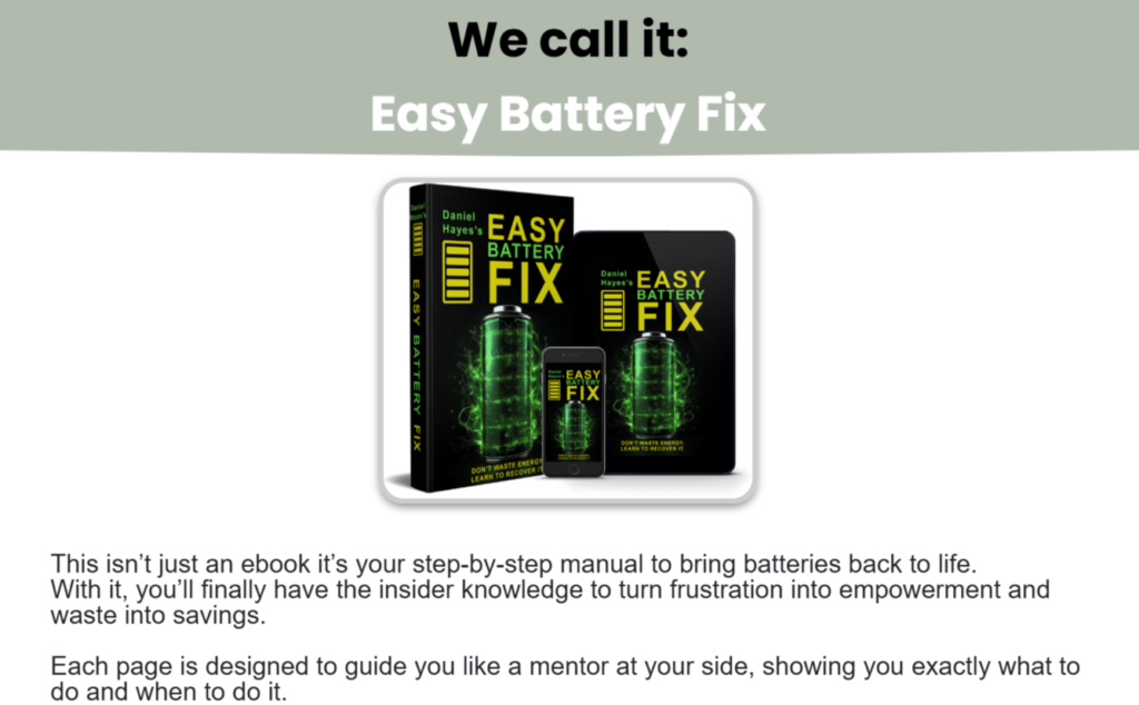 Easy Battery Fix customer reviews