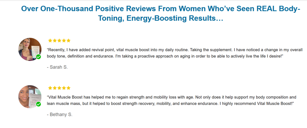 Vital Muscle Boost consumer reports
